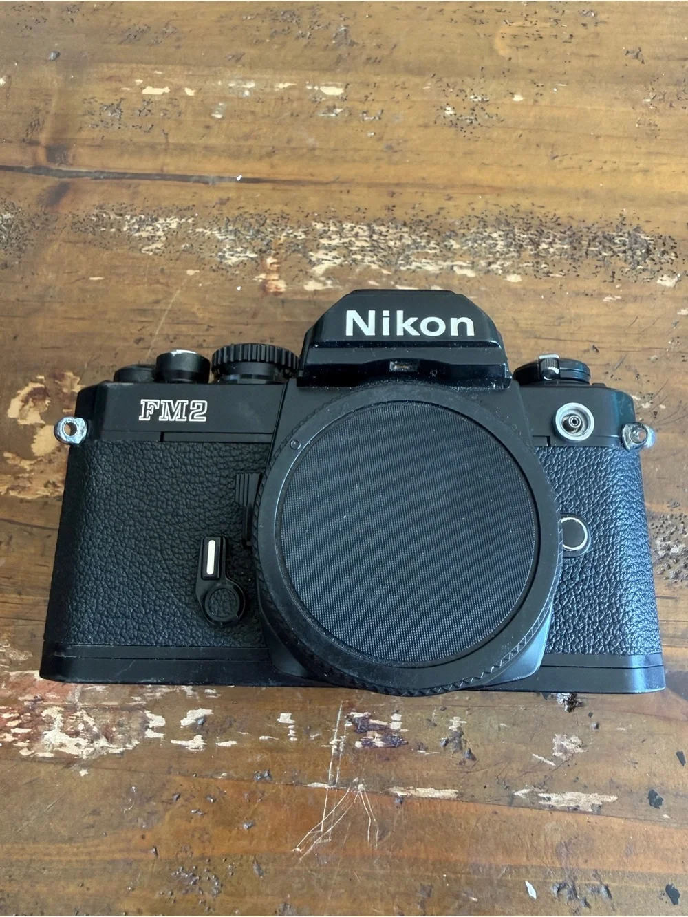 FM2 Nikon Black Body ONLY SLR  Film Camera. Works Fully Mechanically Meter Issue